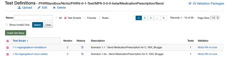 Aansluiten create test setup